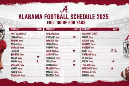 Alabama football schedule 2025