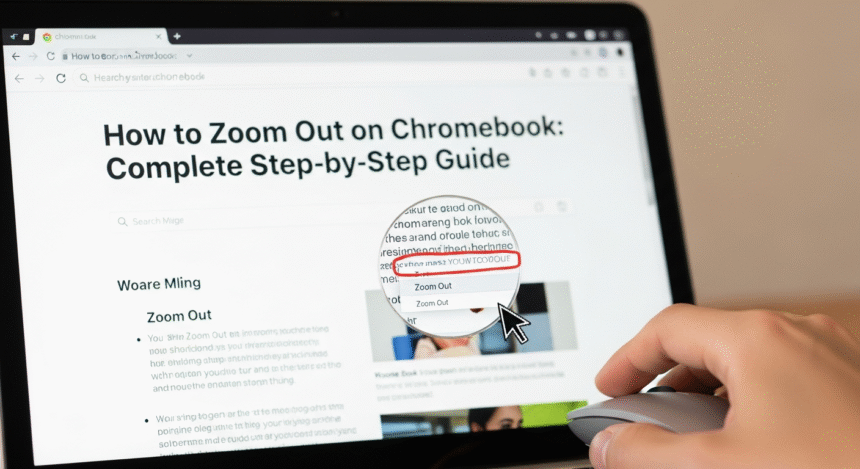 how to zoom out on Chromebook