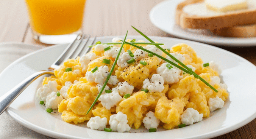 Scrambled Eggs with Cottage Cheese
