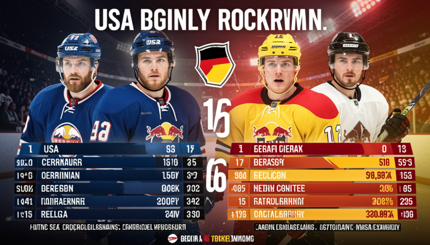 USA vs Germany Hockey